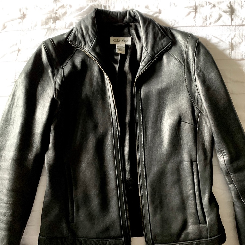 Calvin Klein leather jacket